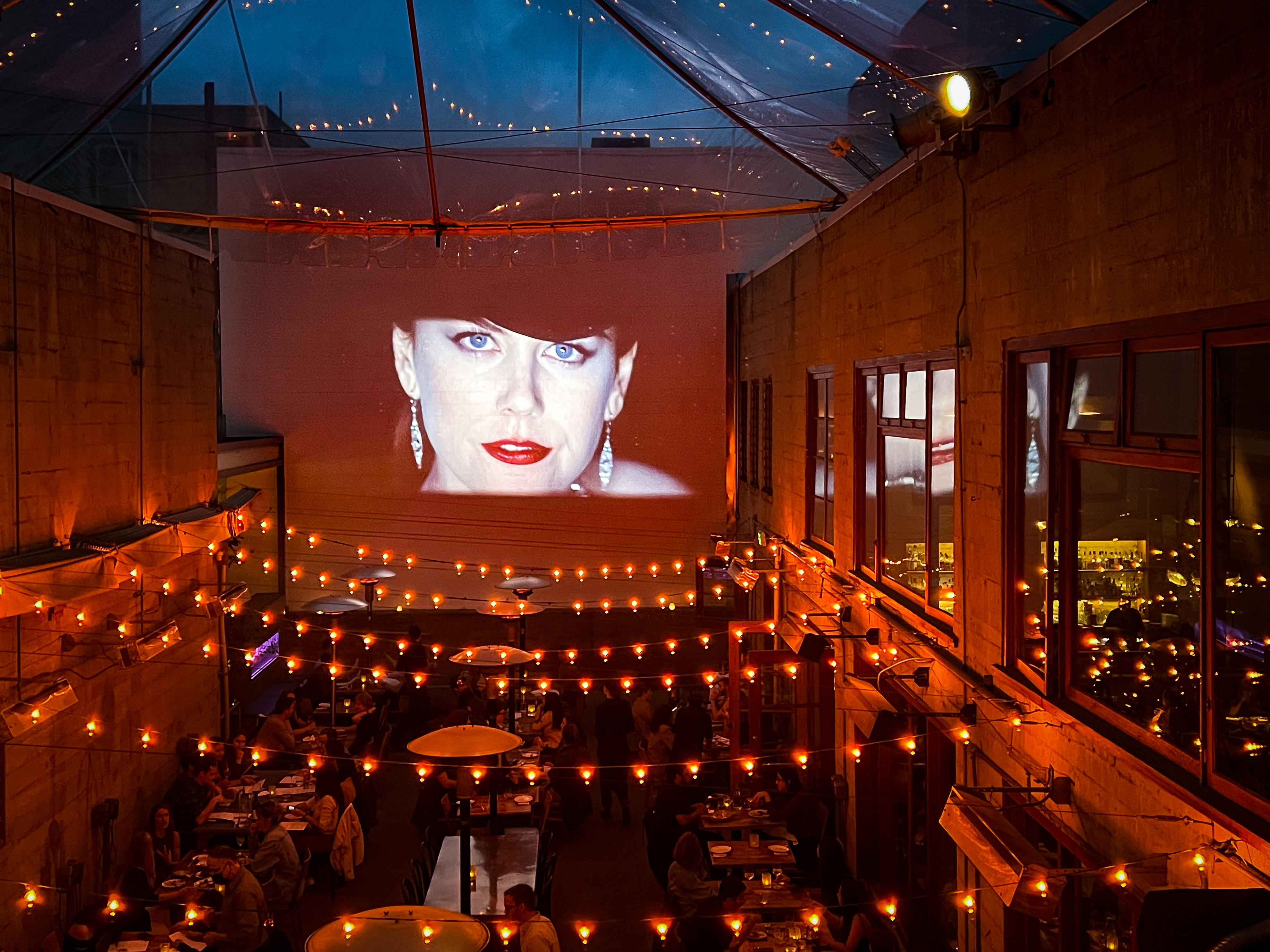 Foreign Cinema courtyard